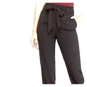 EXPRESS | paperbag waist ankle pant